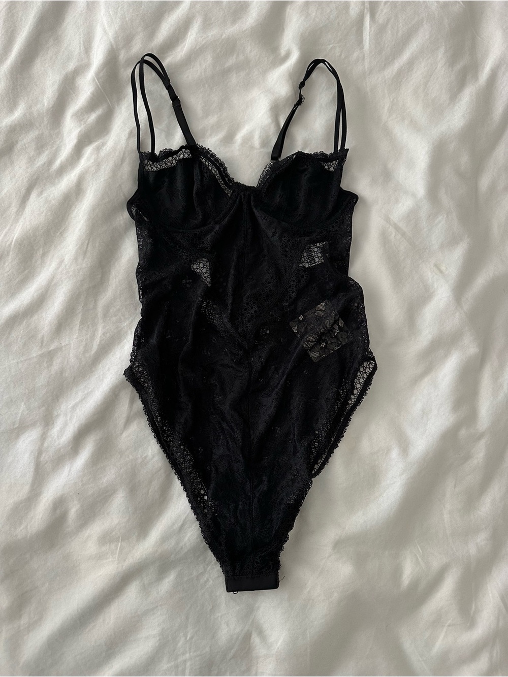 Mucci Carina Lace Bodysuit Black NWT XS